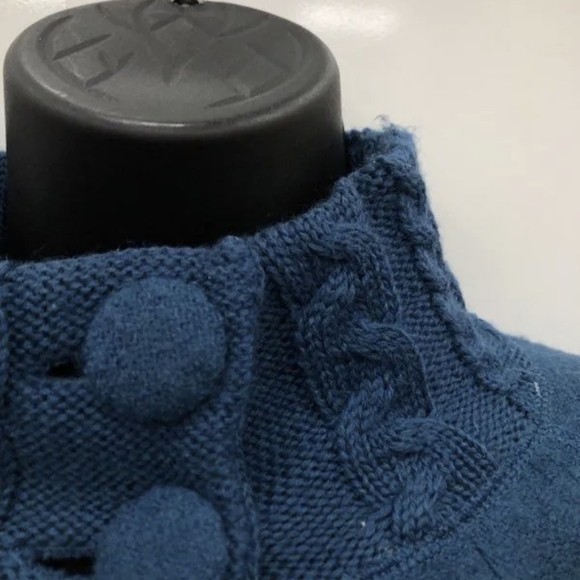 For Cynthia Women's 100% Wool Sweater Teal Size PXL - Picture 2 of 5
